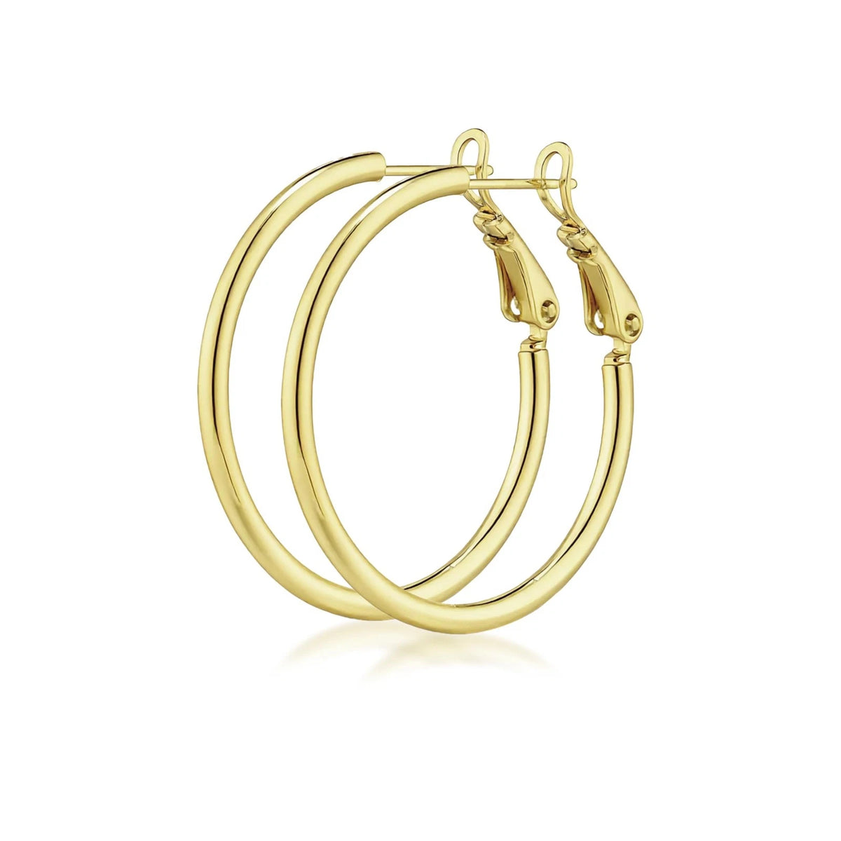 2mm Small Gold Hoop Earrings for Hypoallergenic Wear (Sterling)