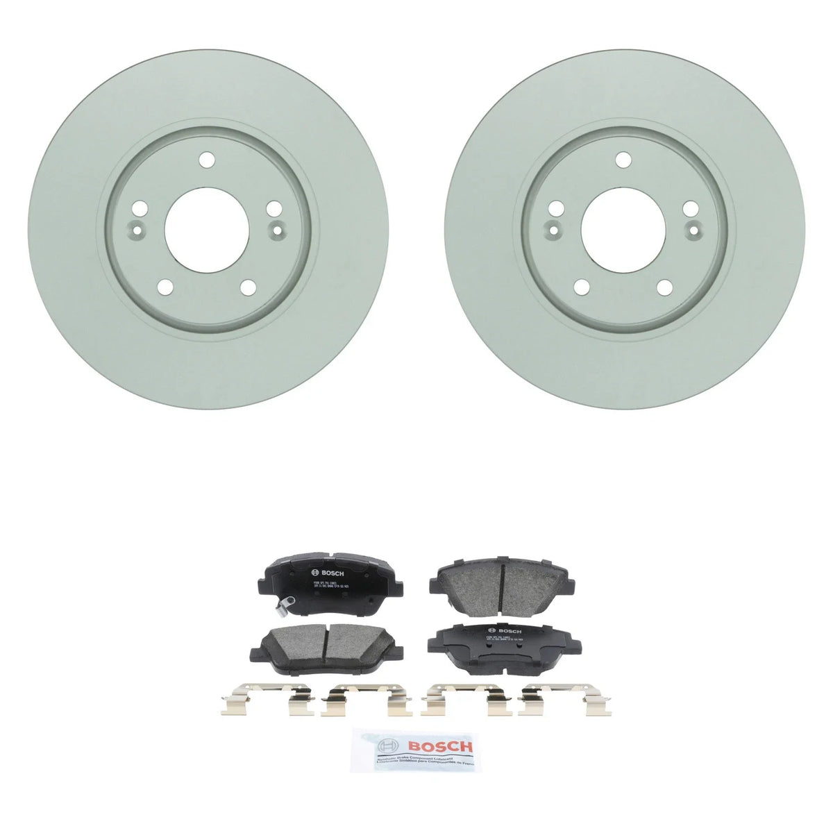 Front Rotors & Ceramic Disc Brake Pad Kit for Hyundai Sonata (2011–2014)