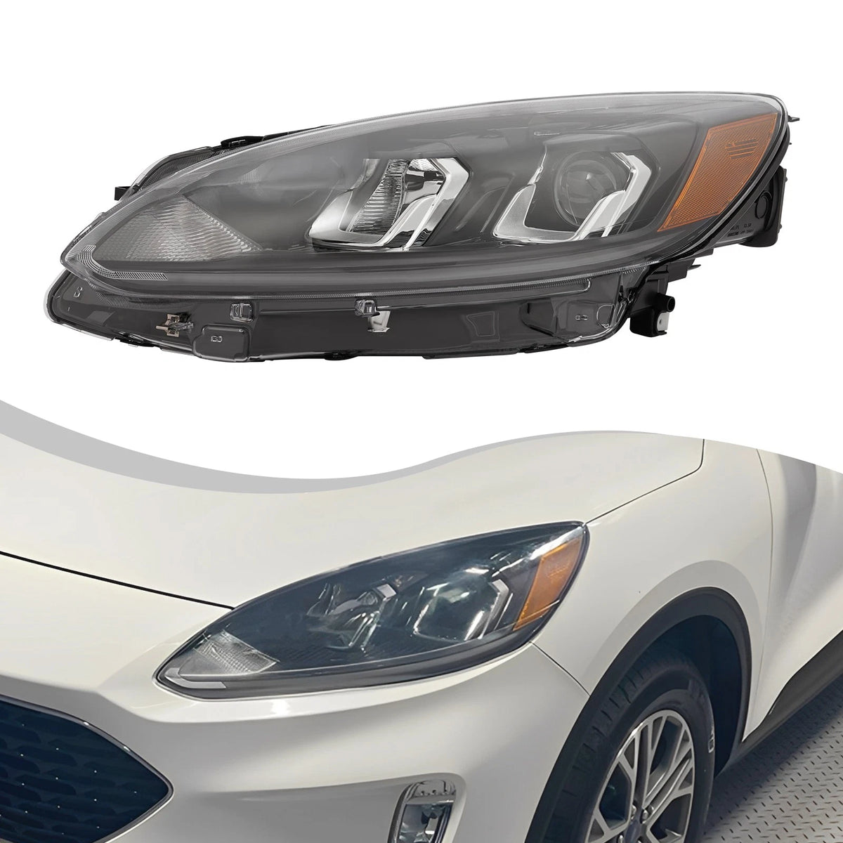 Halogen Headlamp for Ford Escape SE/SEL (2020–2022) LJ6Z13008D