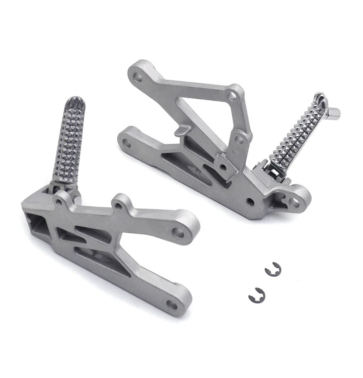 Silver Front Driver Foot Peg Rest Bracket for Yamaha YZF R1 (2015–2018)