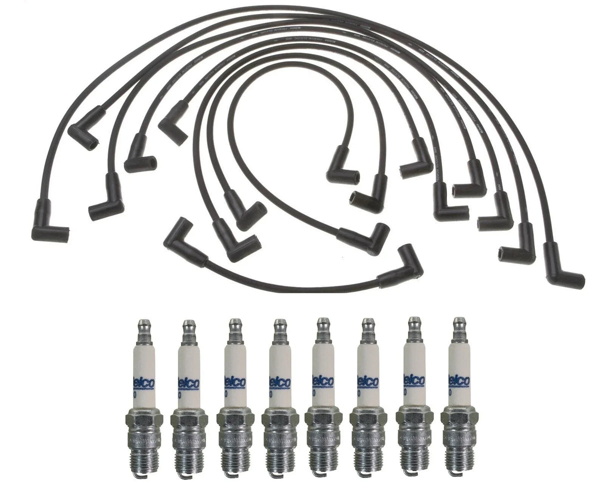 Pro Ignition Wire Set & ACDelco Rapidfire Spark Plugs for Chevy C30 (1973–1988)