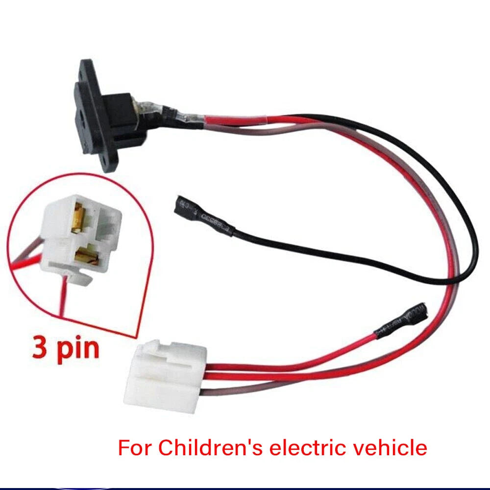 3Pin Power Charging Interface Socket for Ride On Car (335mm)
