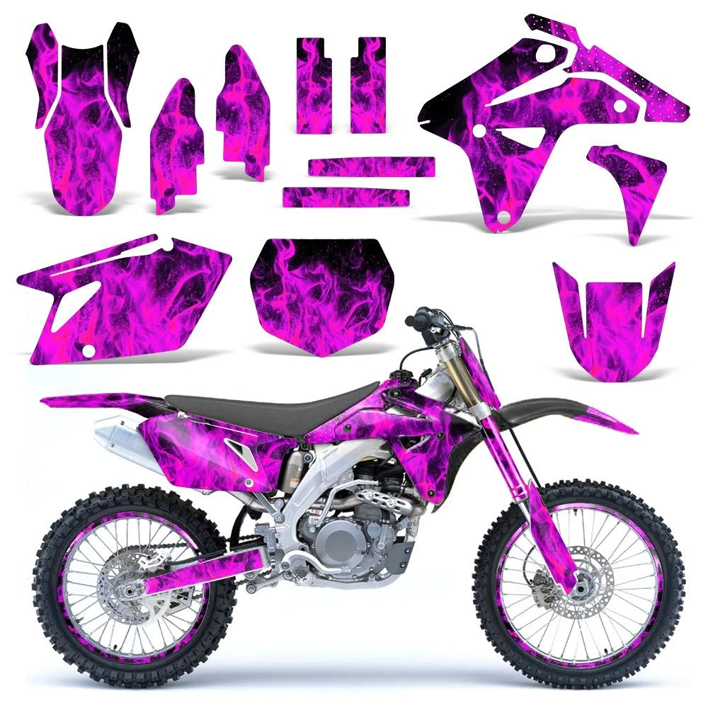 Graphic Stickers +#PLT/RIM Decals for Suzuki RMZ450 (2007)