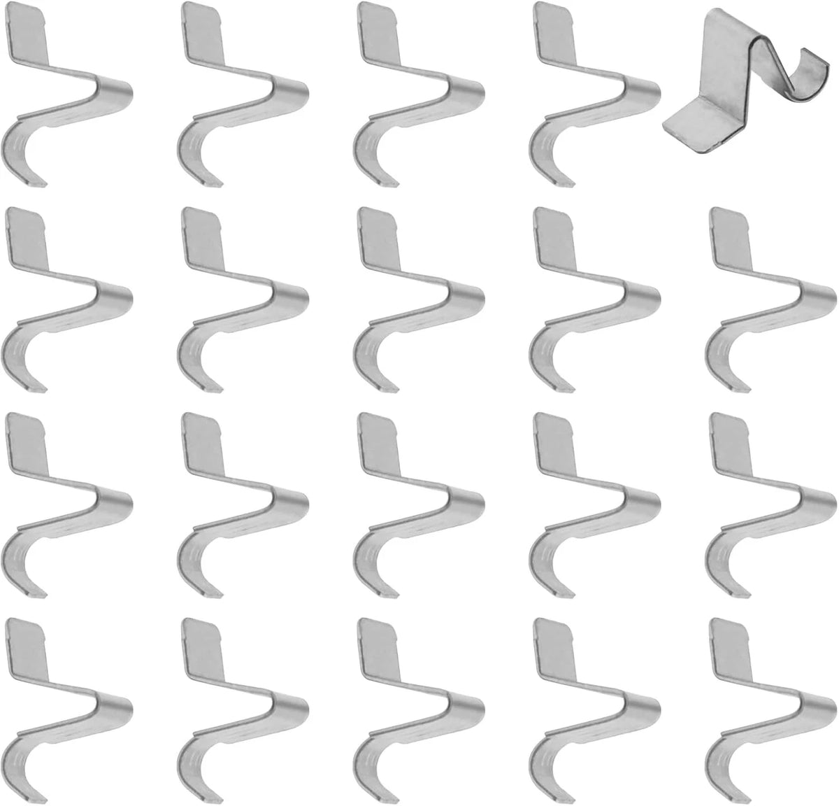 20Pcs Heavy Duty Metal Cabinet Shelf Clips Removable Silver
