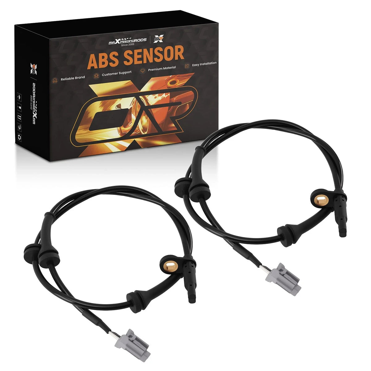 2X Front ABS Wheel Speed Sensor for Nissan Rogue X-Trail (2008–2014) V38-72-0163