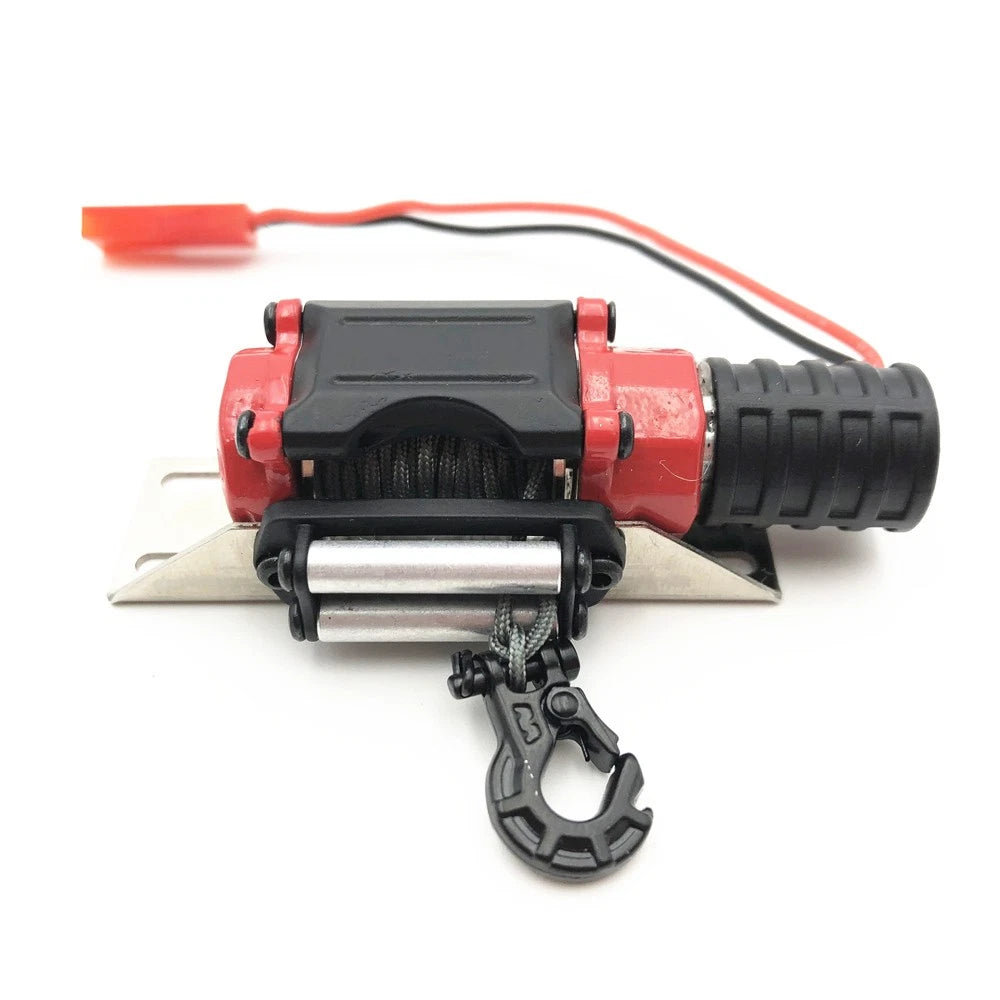 Black Warn Winch for 1/10 SSCX10 D90 D110 TF2 TRX4 TRX-4 KM2 RC Car