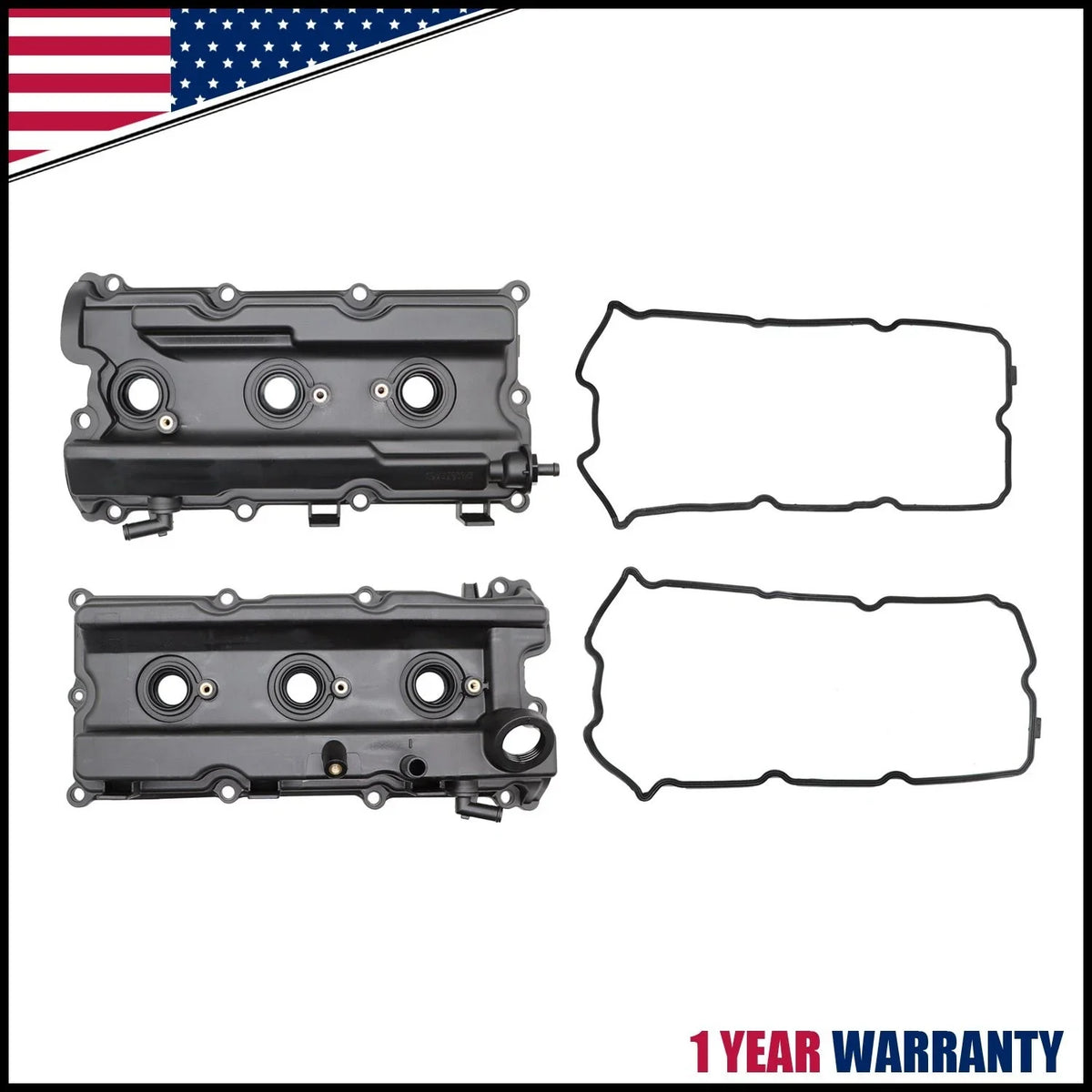 2X Engine Cylinder Head Valve Cover for Nissan Frontier Pathfinder Xterra (2005–2019)