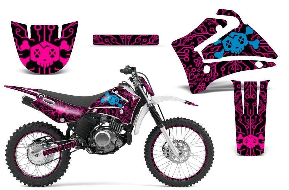Graphic Stickers +#PLT/RIM Decals for Yamaha TTR125 (2000–2007)