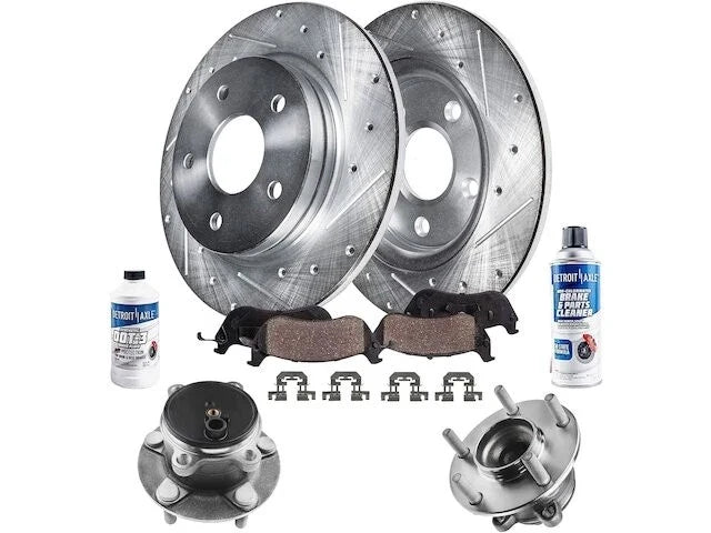 Rear Brake Pad, Rotor & Wheel Hub Kit for Mazda 3 (2014–2018) JP679CM