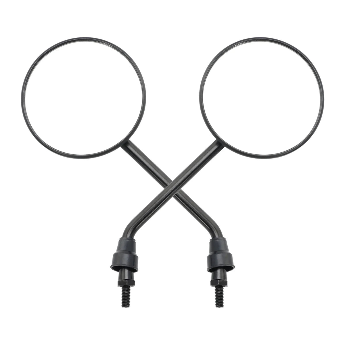 Pair Black Rearview Mirrors M8x1.25 for Simson S50 S51 S53 SR50 KR51 TP