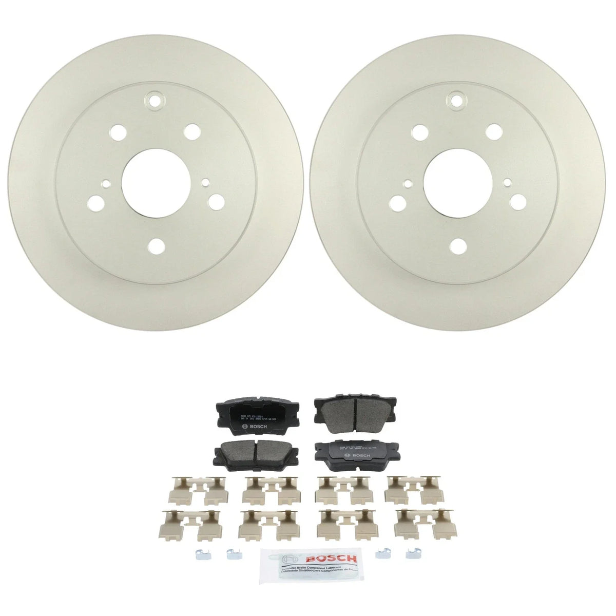 Bosch Rear Quietcast Rotors & Ceramic Disc Brake Pad Kit for HS250h (2010–2012)