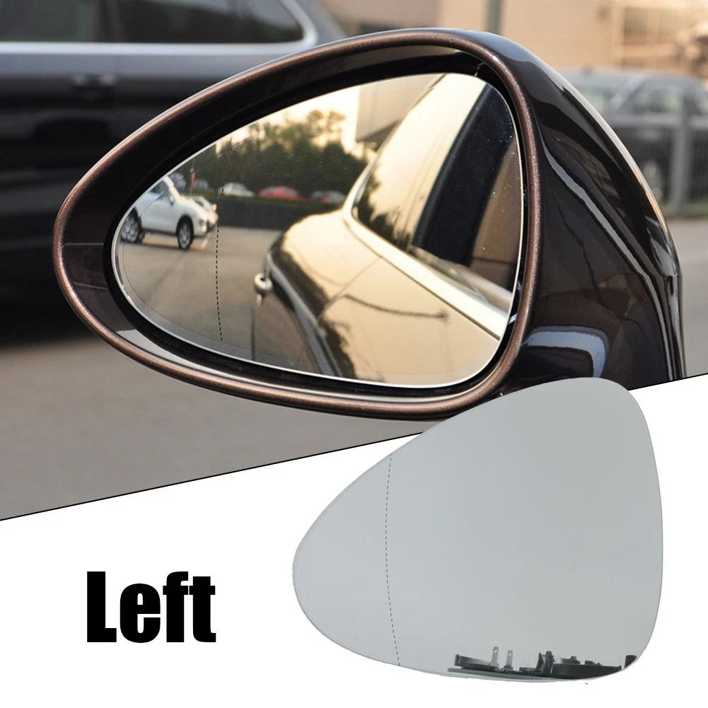Heated Rearview Mirror Glass with Plate for Panamera (2010–2016) Left Side