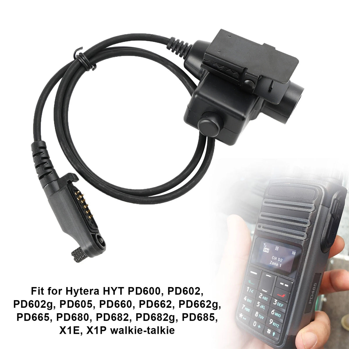 PTT for Hytera HYT PD662 PD662g PD665 PD680 PD682 (E002-B993)