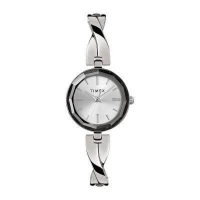 26mm Silver Tone Bracelet Watch for Timex Womens