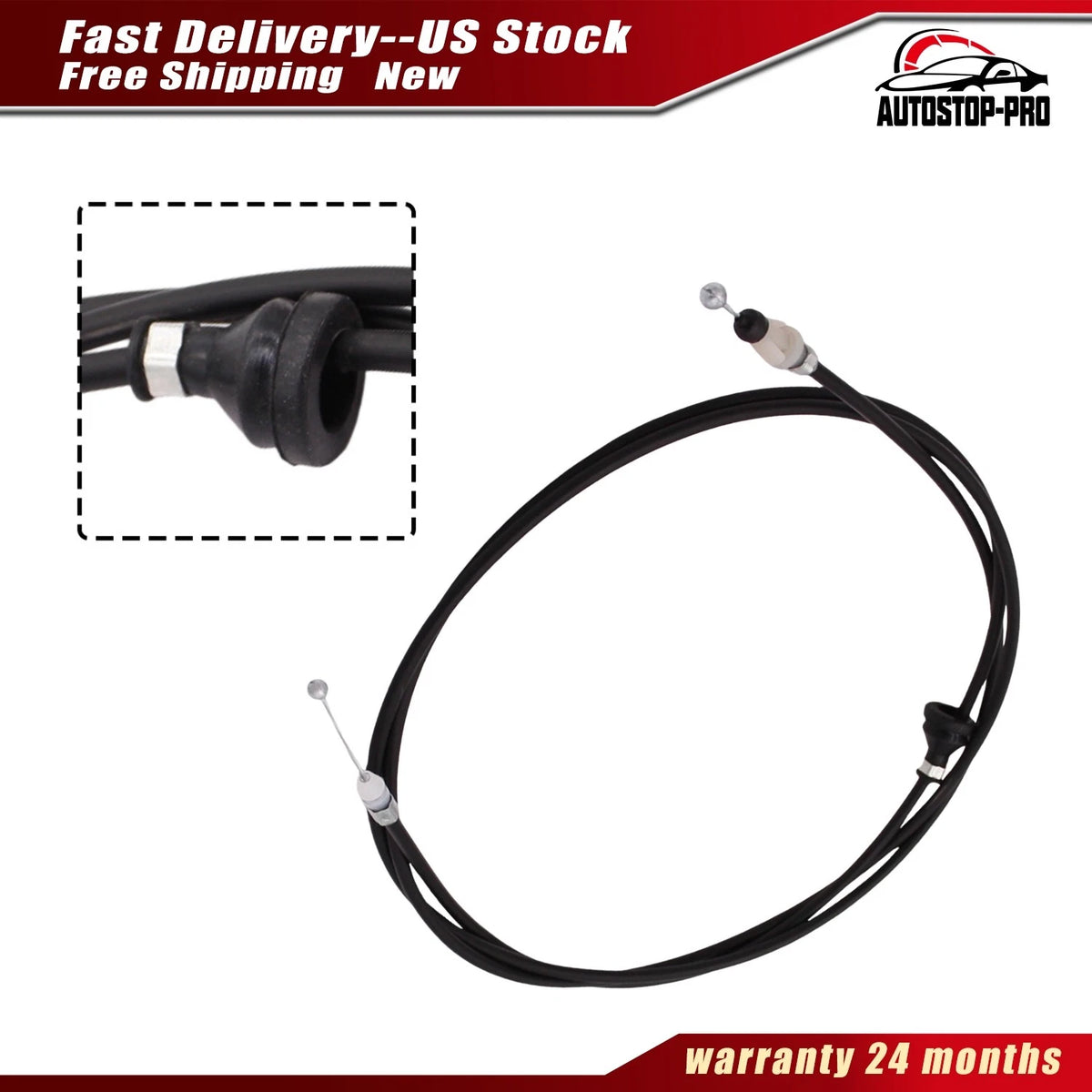 Hood Latch Cable for Mitsubishi Lancer (2008–2017) 5910A027XA, 5910A065