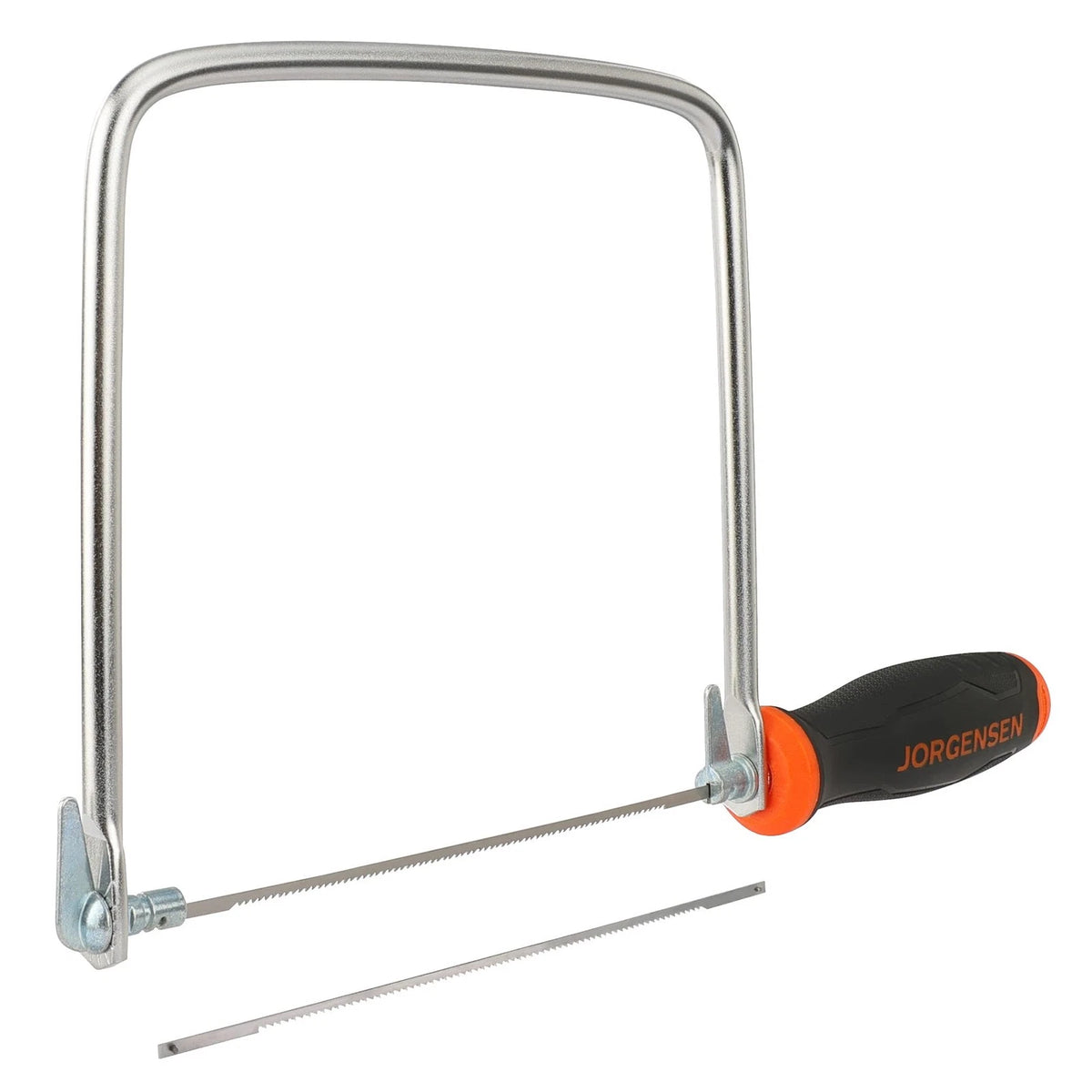 2X Jorgensen Pro Coping Saw Frame with 2 Extra Blades - Black, Silver