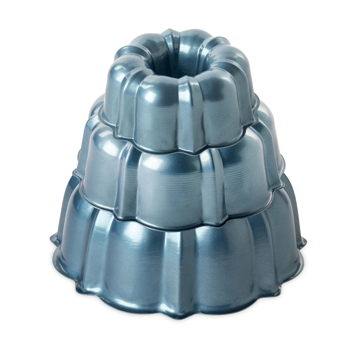 3-Piece Tiered Bundt Cake Pan Set for Nordic Ware Twilight Blue
