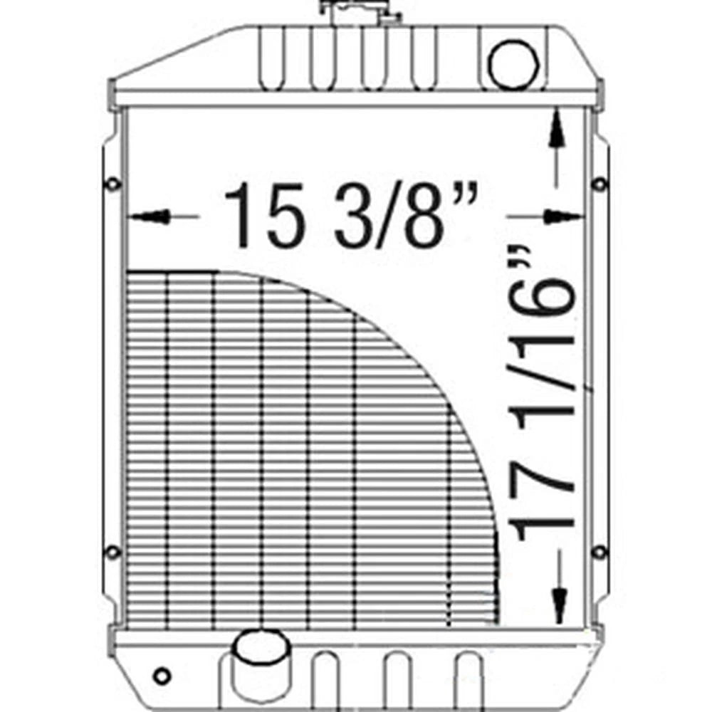 WN-CH19296-PEX Radiator for John Deere 950