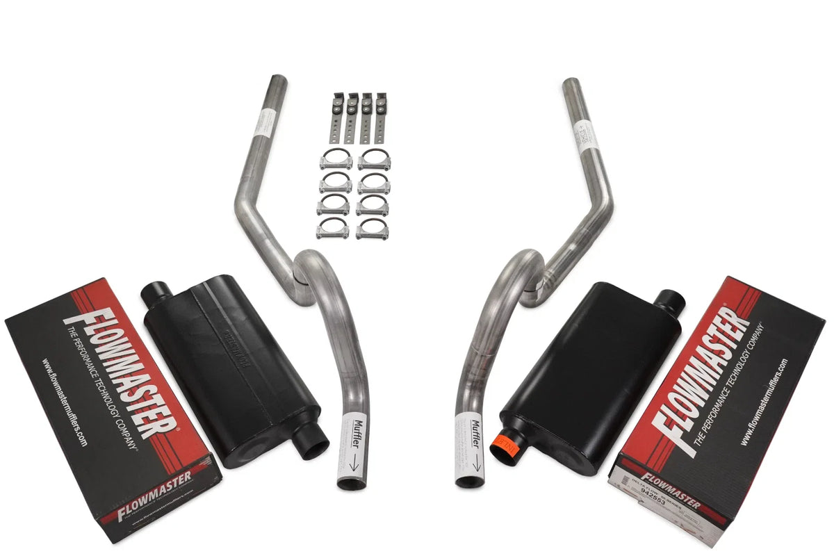 2.5" Dual Exhaust Kit for GM A Body (1964–1972) - Flowmaster 50 Series DF Rear Exit