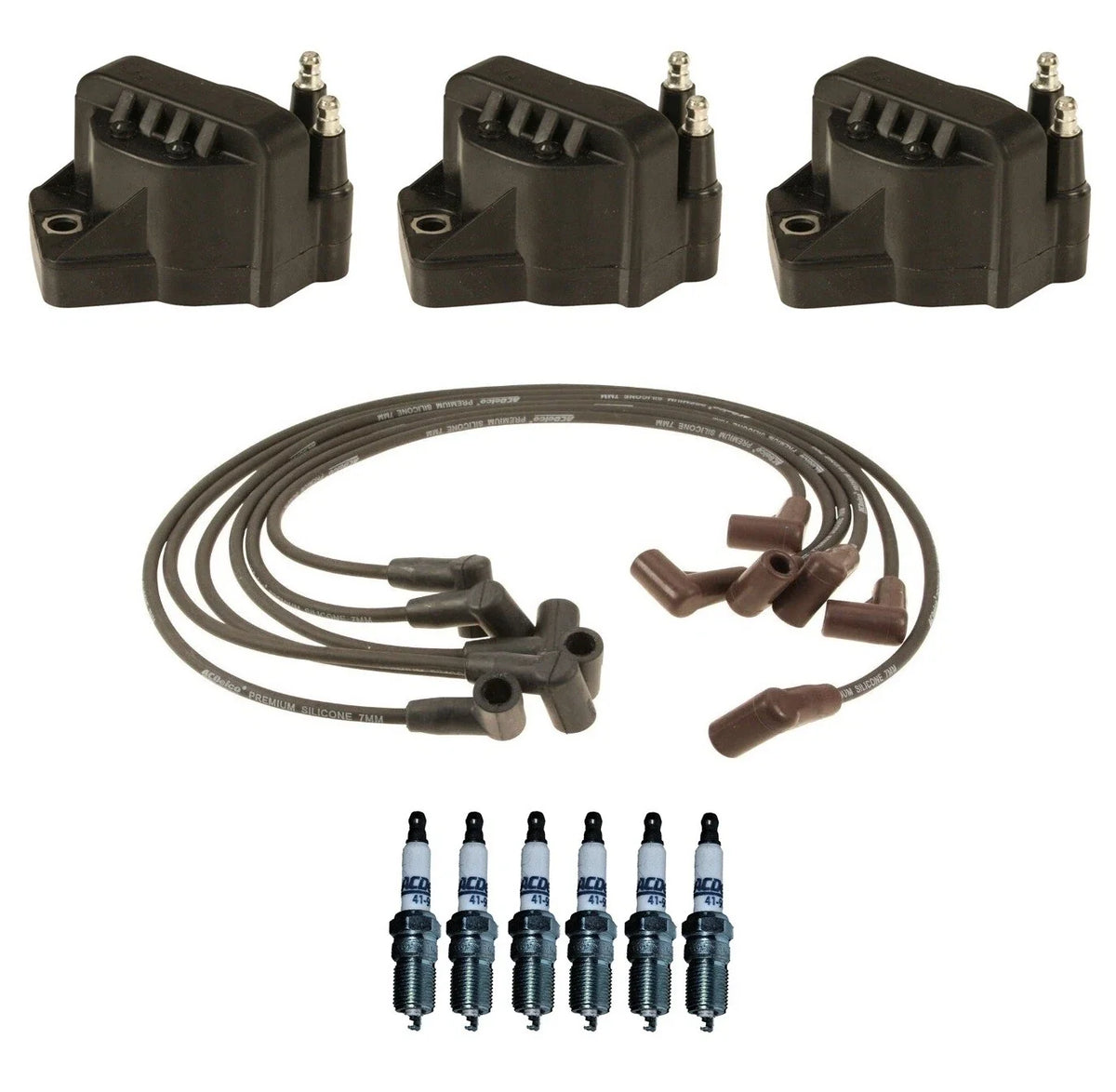 3X Ignition Wires Coils & 6 Spark Plugs Kit for Camaro Firebird (1993–2002)