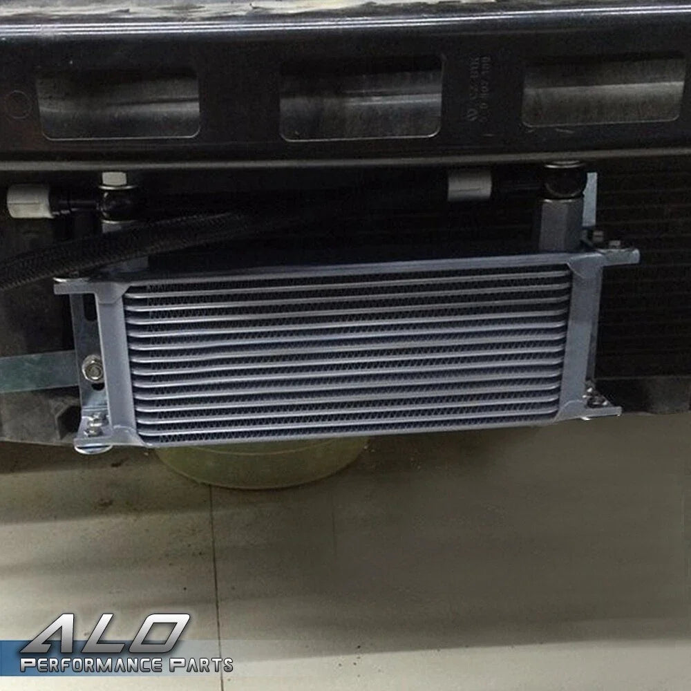 30 Row Aluminum Transmission Oil Cooler with 7" Cooling Fan