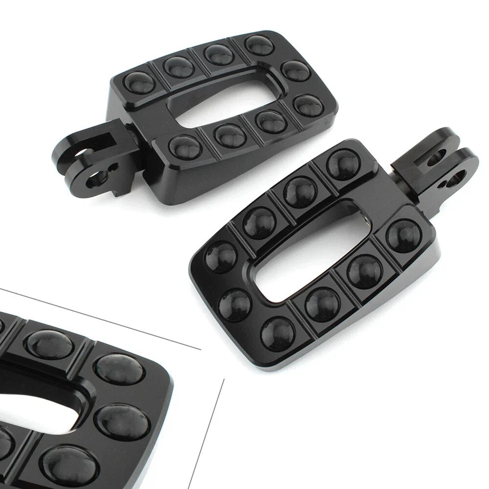 1 Pair Black Non-slip Rear Foot Pegs for T100 (2002–2013)