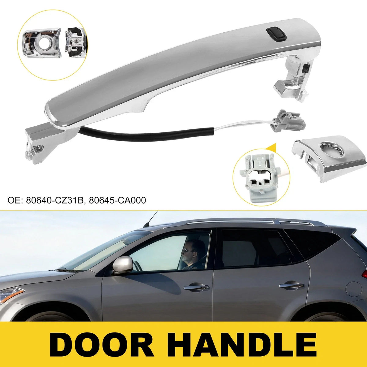 Door Handle for Infiniti FX35 FX45 (2003–2008) Chrome Smart Entry