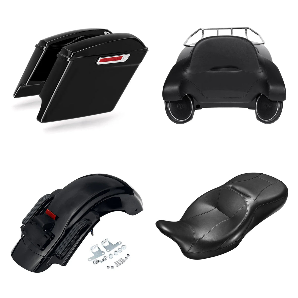 King Trunk Hard Saddlebags for Harley Touring (2014–2024)