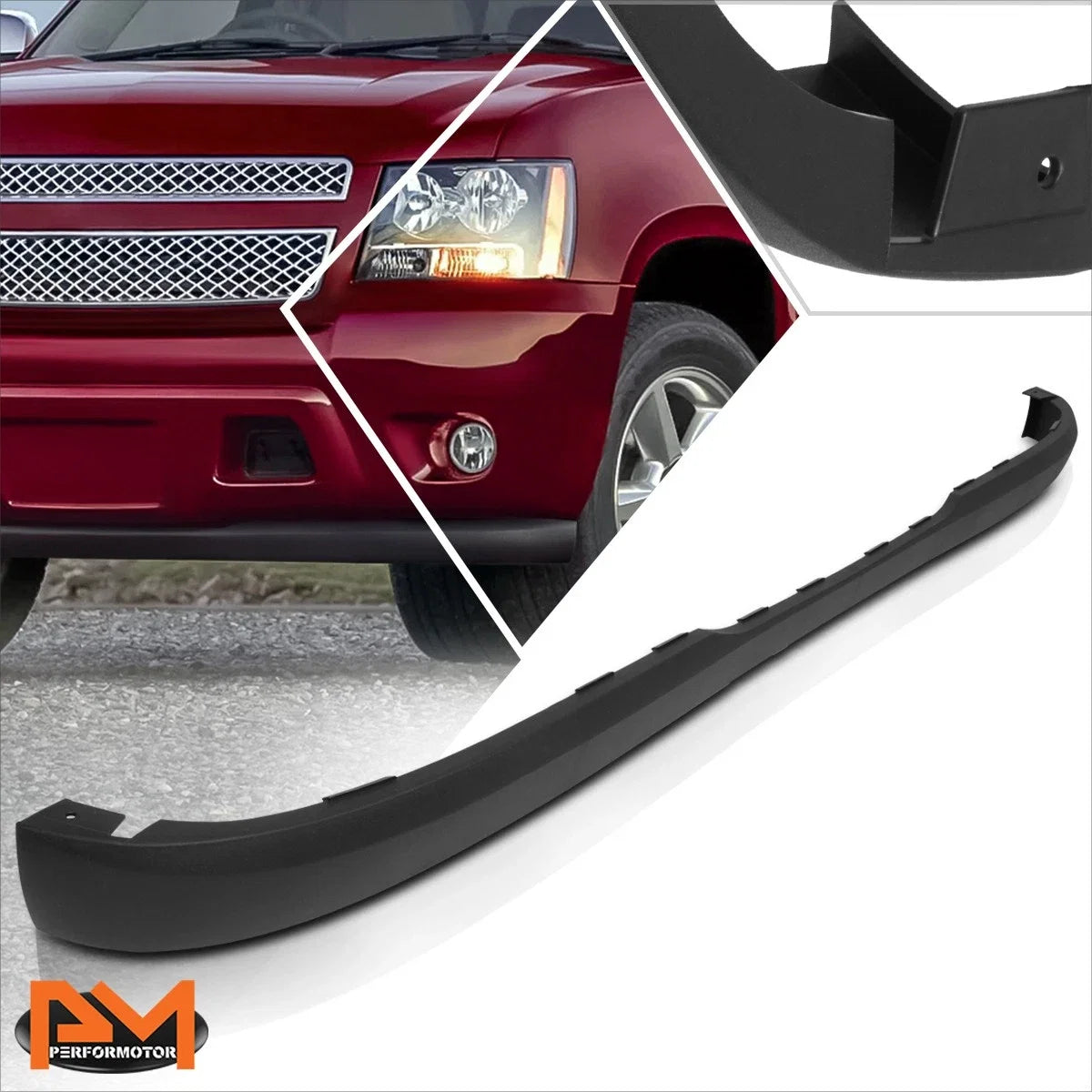 Front Bumper Lip Spoiler for Chevy Avalanche Suburban Tahoe (2007–2014)