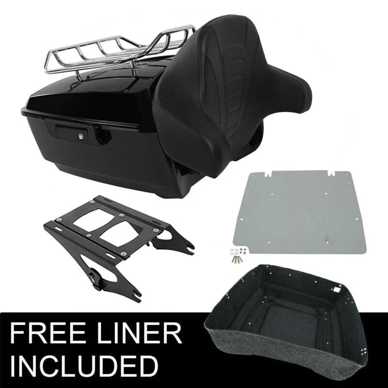 Trunk Backrest Mount Rack Plate for Harley Touring FLHX (2014–2026)