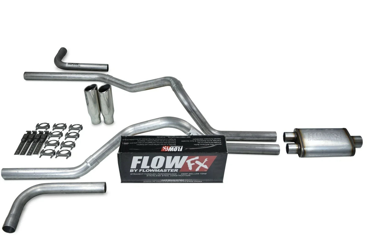 2.5" Dual Exhaust Kit for Ford F-150 (2004–2014) Flowmaster Flow FX Clamp Tip