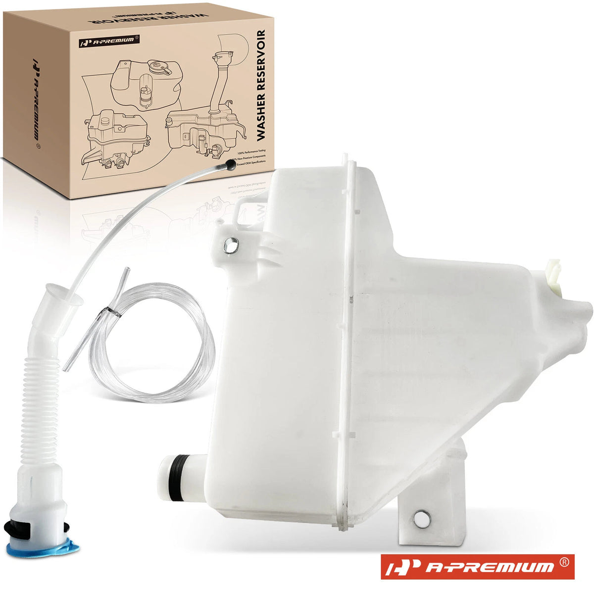 Windshield Washer Reservoir Tank with Cap & Pump for Mazda 3 (2019–2022) BDTS67481PFM, BDTS67480, MA1288156
