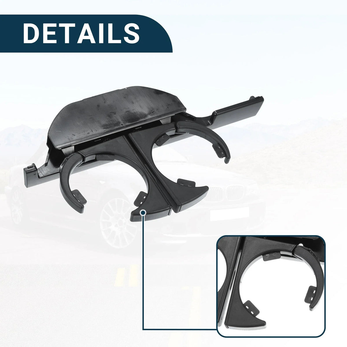 Cup Holder for BMW E39 525i 525iT 528i 530i 540iT (1996–2003) No. 51168190206