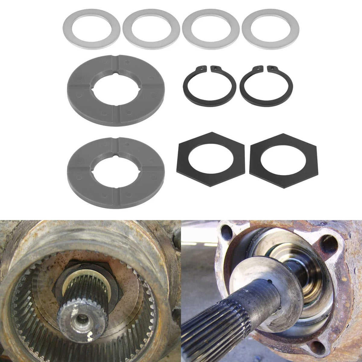 Thrust Washer Snap Ring Kit for Ford F250 F350 Excursion (1998–2004) For00058