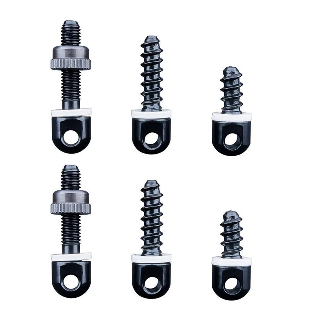 6X Sling Swivel Studs Mounting Kit for Wood (Black)