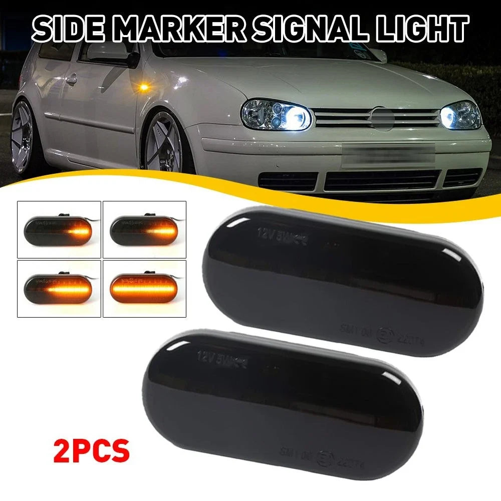 2X LED Fender Marker Side Light Sequential for Volkswagen B5/B5.5 Passat (1999–2004)