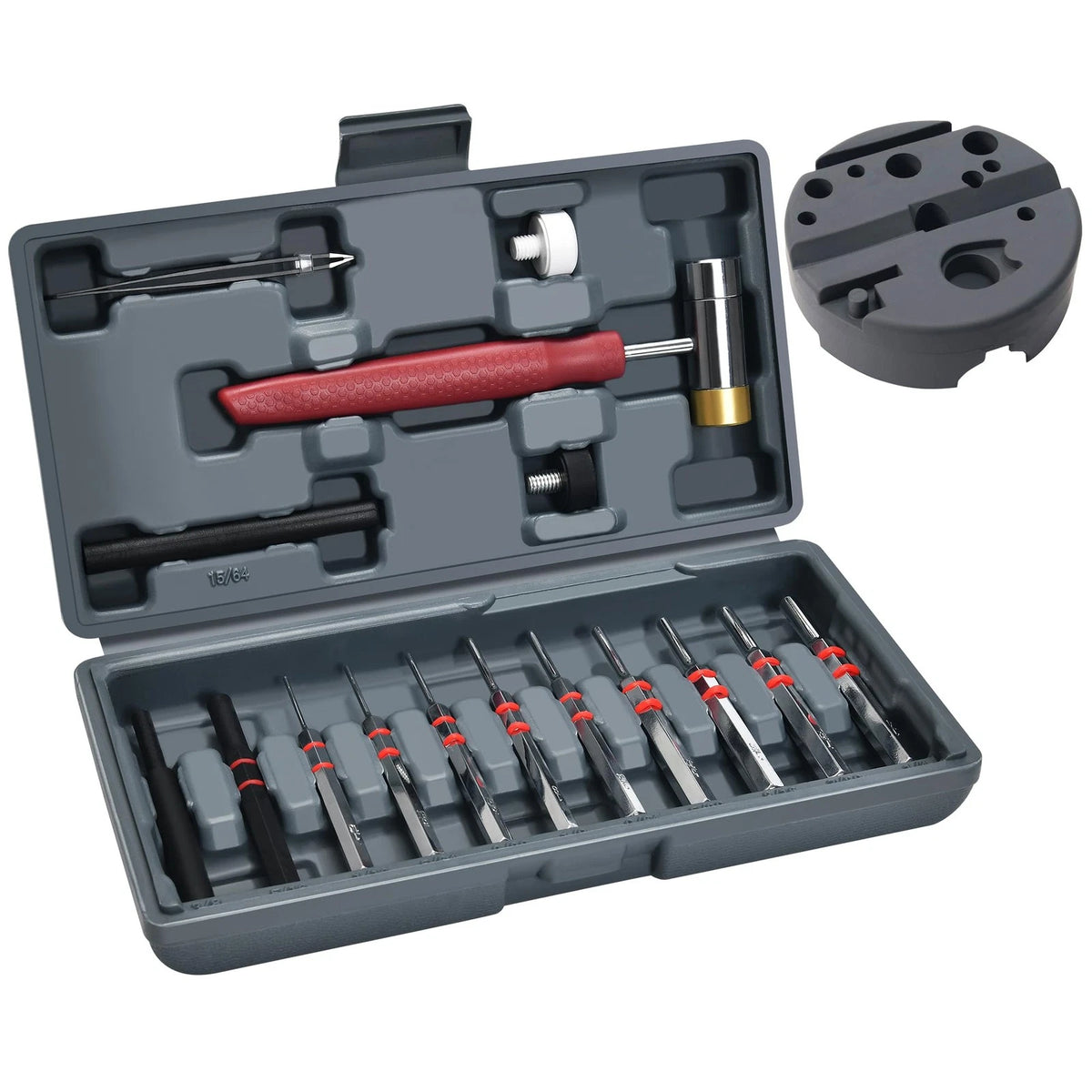 9-Piece Roll Pin Punch Set for Mechanical Repair