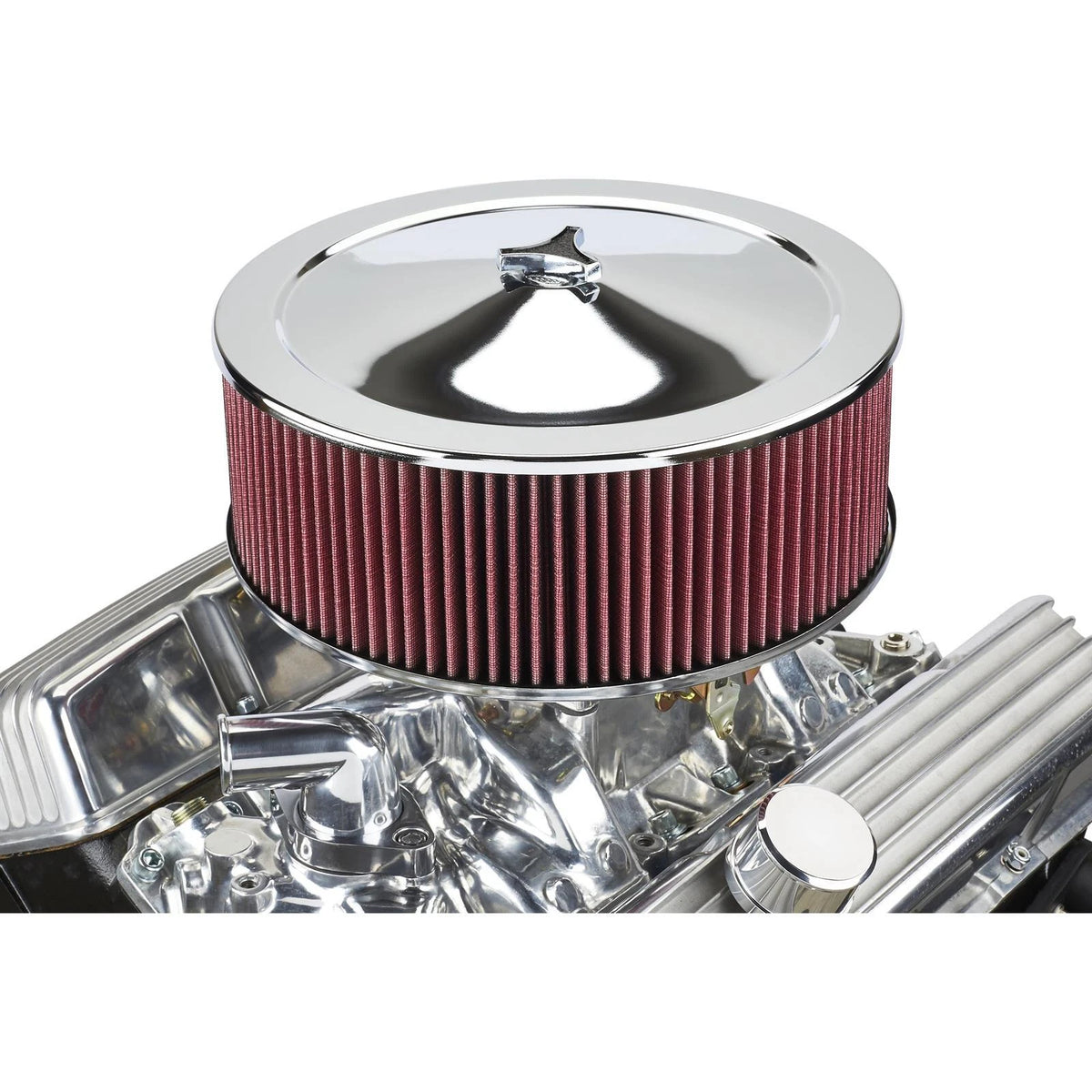 Chrome Air Cleaner with Washable Filter for 91011059