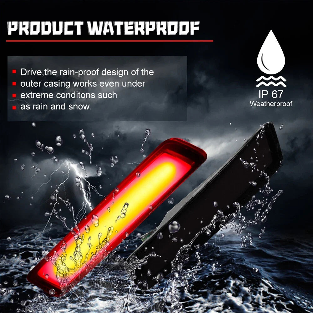 Set of 2 Smoke Lens Red LED Rear Side Marker Lights for VW Beetle (2006–2010)