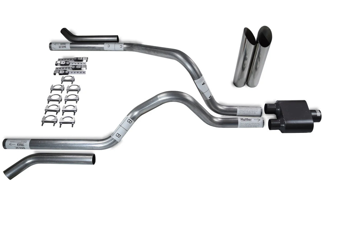 2.5" Dual Exhaust Kit with 1 Chamber Muffler for Dodge Dakota (1987–1996)