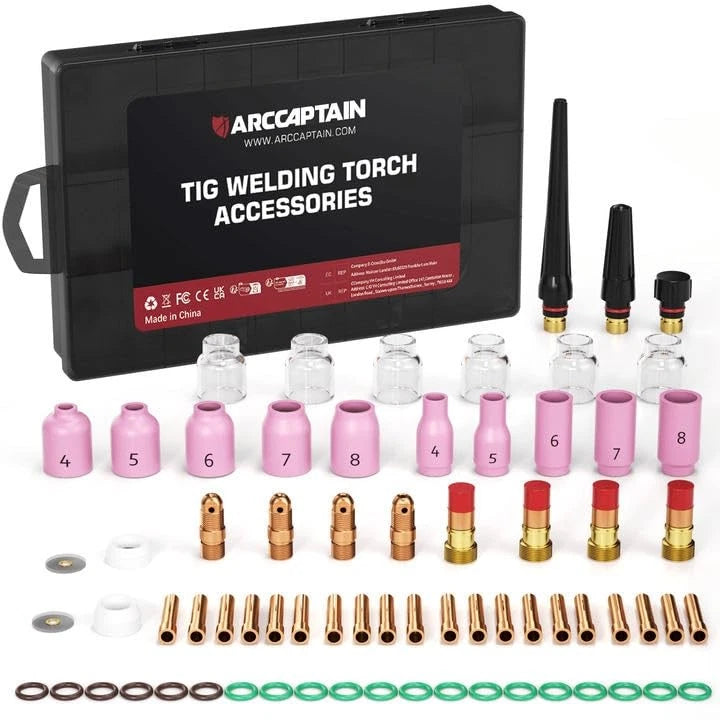 71 Pcs TIG Welding Torch Accessories Kit for ARCCAPTAIN