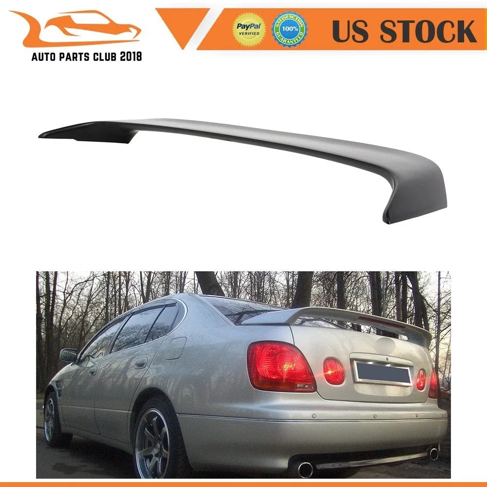 Unpainted Spoiler Wing with LED Brake Light for Lexus GS (1998–2005)