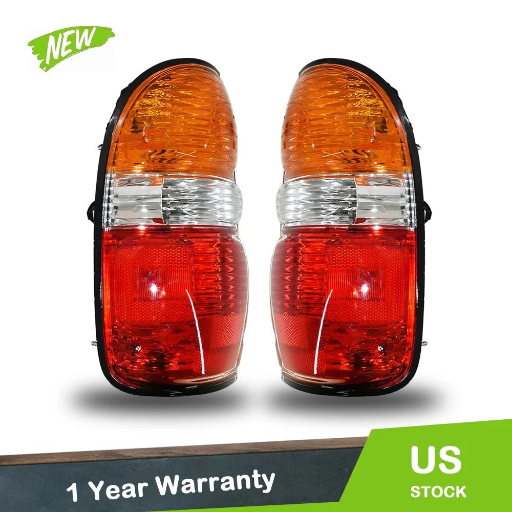 Tail Light Assembly Set for Toyota Tacoma (2001–2004) W/Bulbs Halogen