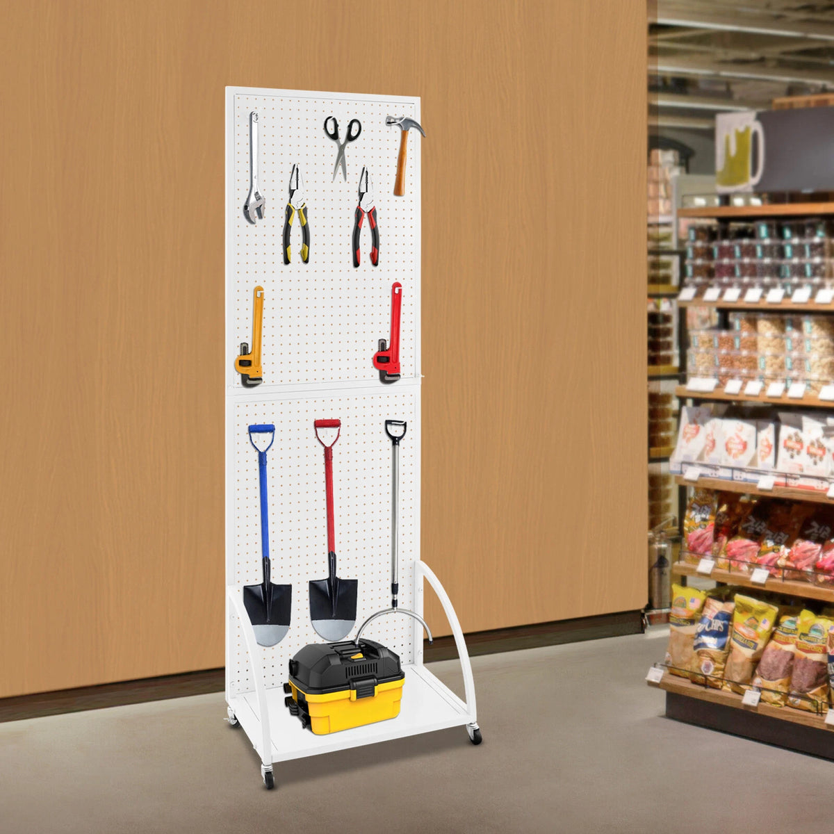 Pegboard Display Stand for Retail Use with Hooks (Craft Fair)