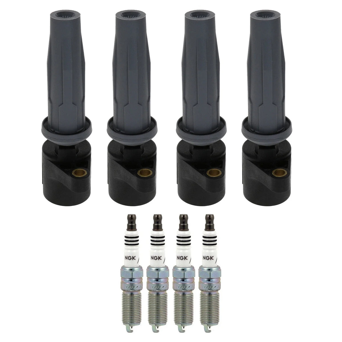 Set of 4 Ignition Coils & Spark Plugs for C-Max MKZ Mariner (L4)