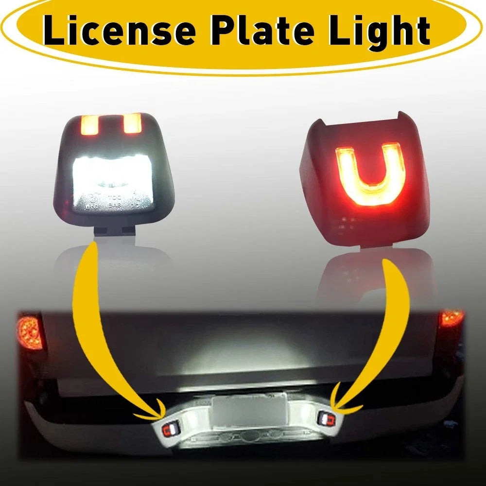 2 LED License Plate Lights for Nissan Xterra (2007–2015) Frontier (2007–2019)