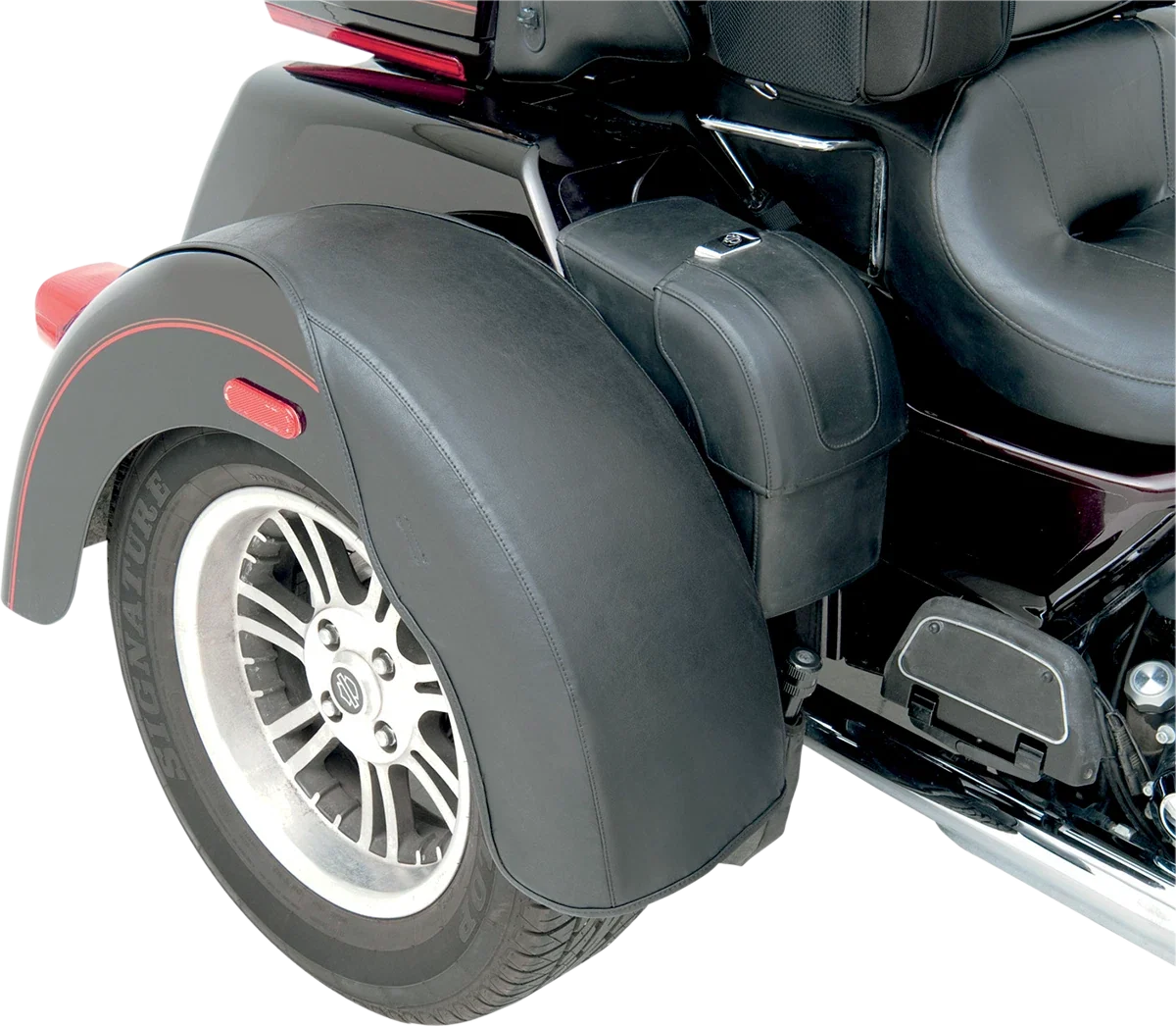 SADDLEMEN Rear Fender Bra Set EX000664B for Motorcycle
