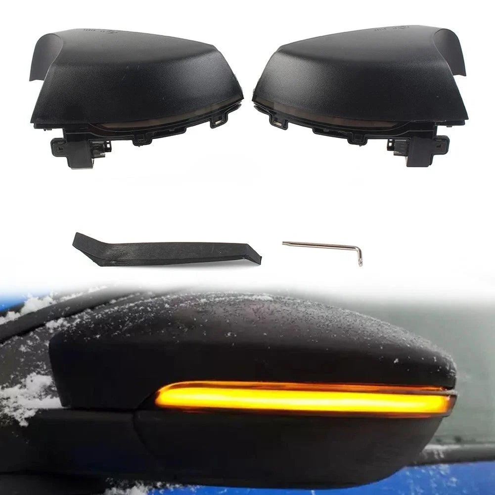 2X LED Dynamic Flashing Side Mirror Turn Signal Light for Volkswagen Polo MK5 (2009–2017)
