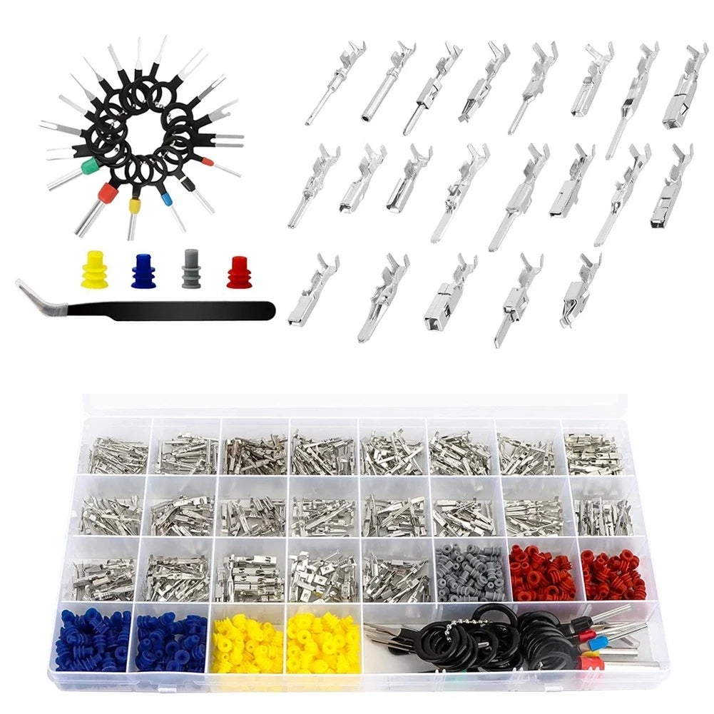 799 PCS Connector Terminal Pin Kit for Motorcycles Cars Marine Use