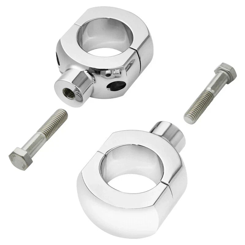 Chrome 2" Handlebar Bar Risers for Harley Sportster XL 1200 XL883 Softail (2004-2023)